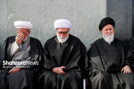 گزارش تصویری | عزاداری شهادت رهبر معظم انقلاب اسلامی، در حرم امام‌رضا (ع) - ۲