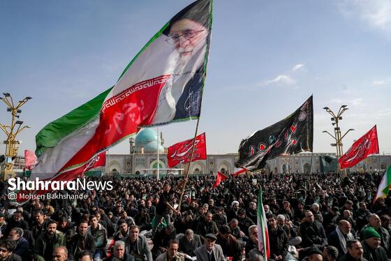 گزارش تصویری | عزاداری شهادت رهبر معظم انقلاب اسلامی، در حرم امام‌رضا (ع) - ۲