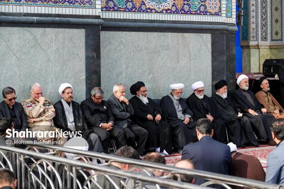 گزارش تصویری | عزاداری شهادت رهبر معظم انقلاب اسلامی، در حرم امام‌رضا (ع) - ۲