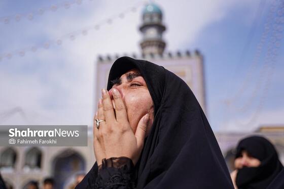 گزارش تصویری | موج عشق و اشک در عزای شهادت رهبر معظم انقلاب اسلامی، در حرم امام‌رضا (ع)