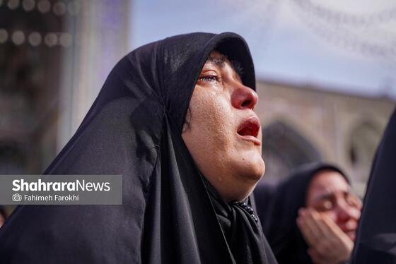 گزارش تصویری | موج عشق و اشک در عزای شهادت رهبر معظم انقلاب اسلامی، در حرم امام‌رضا (ع)