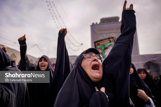 گزارش تصویری | موج عشق و اشک در عزای شهادت رهبر معظم انقلاب اسلامی، در حرم امام‌رضا (ع)