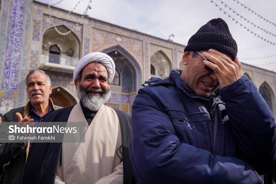 گزارش تصویری | موج عشق و اشک در عزای شهادت رهبر معظم انقلاب اسلامی، در حرم امام‌رضا (ع)