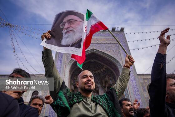 گزارش تصویری | موج عشق و اشک در عزای شهادت رهبر معظم انقلاب اسلامی، در حرم امام‌رضا (ع)