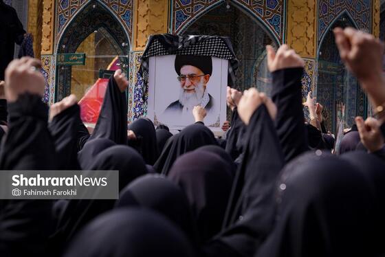 گزارش تصویری | موج عشق و اشک در عزای شهادت رهبر معظم انقلاب اسلامی، در حرم امام‌رضا (ع)
