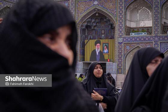 گزارش تصویری | موج عشق و اشک در عزای شهادت رهبر معظم انقلاب اسلامی، در حرم امام‌رضا (ع)