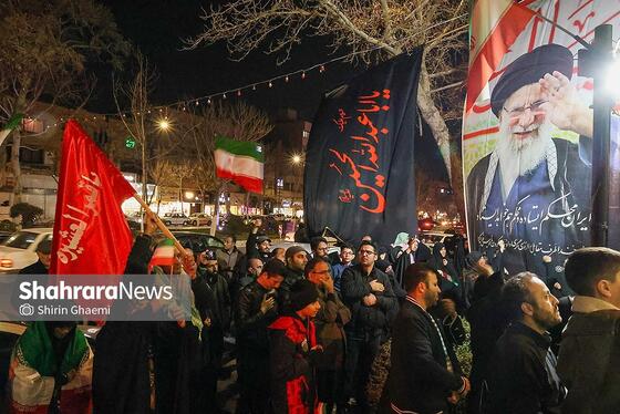 گزارش تصویری اولین شب سوگواری مردم به مناسبت شهادت مقام معظم رهبری