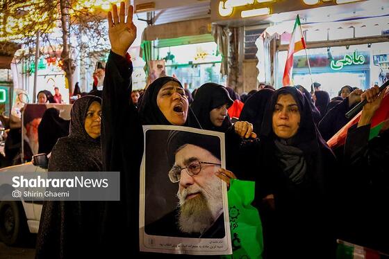 گزارش تصویری | تجمع مردم مشهد در سوگ رهبر انقلاب | شهرک مهرگان