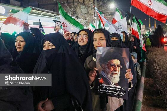 گزارش تصویری | تجمع مردم مشهد در سوگ رهبر انقلاب | شهرک مهرگان