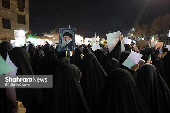 گزارش تصویری | تجمع مردم مشهد در سوگ رهبر انقلاب | شهرک مهرگان