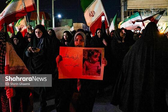 گزارش تصویری | تجمع مردم مشهد در سوگ رهبر انقلاب | شهرک مهرگان