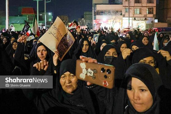 گزارش تصویری | تجمع مردم مشهد در سوگ رهبر انقلاب | شهرک مهرگان