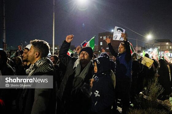 گزارش تصویری | تجمع مردم مشهد در سوگ رهبر انقلاب | شهرک مهرگان