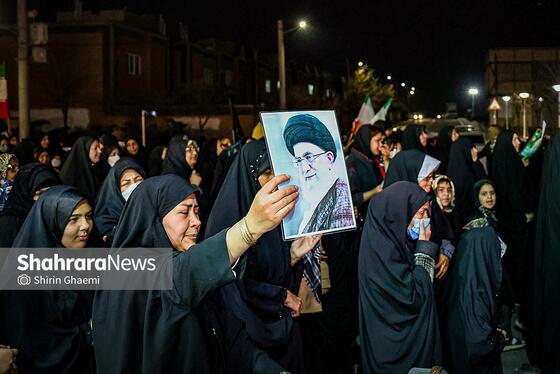 گزارش تصویری | تجمع مردم مشهد در سوگ رهبر انقلاب | شهرک مهرگان