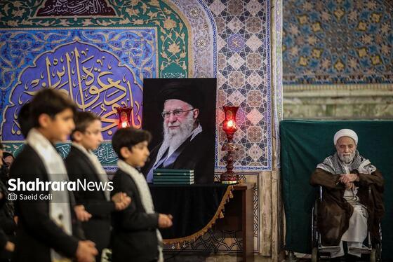گزارش تصویری | حضور باشکوه مردم در مراسم عزاداری شهادت قائد امت در حرم امام‌رضا(ع)