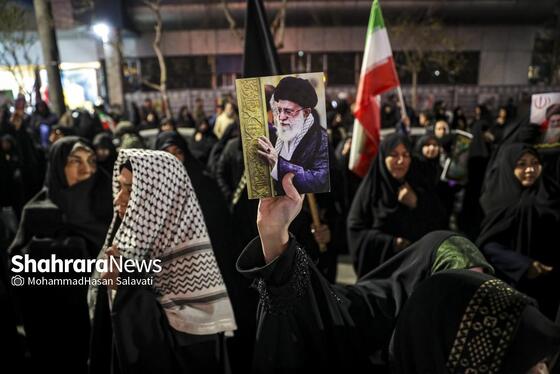 گزارش تصویری | تجمع مردم مشهد در سوگ رهبر انقلاب | بولوار هاشمیه