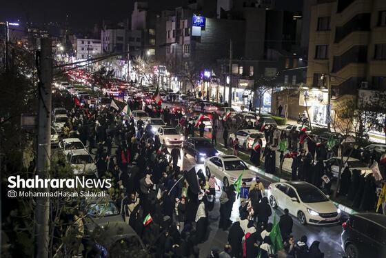 گزارش تصویری | تجمع مردم مشهد در سوگ رهبر انقلاب | بولوار هاشمیه