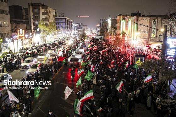 گزارش تصویری | تجمع مردم مشهد در سوگ رهبر انقلاب | بولوار هاشمیه