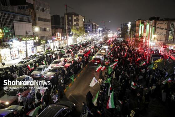 گزارش تصویری | تجمع مردم مشهد در سوگ رهبر انقلاب | بولوار هاشمیه