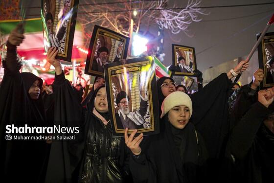 گزارش تصویری | تجمع مردم مشهد در سوگ رهبر انقلاب | بولوار هاشمیه