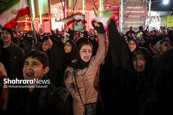 گزارش تصویری | تجمع مردم مشهد در سوگ رهبر انقلاب | بولوار هاشمیه