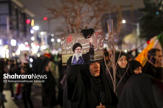 گزارش تصویری | تجمع مردم مشهد در سوگ رهبر انقلاب | بولوار هاشمیه