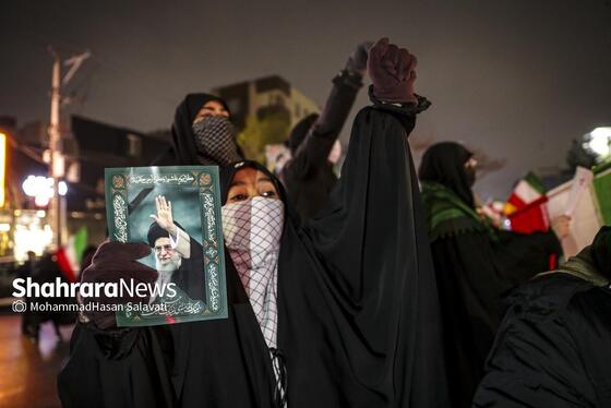 گزارش تصویری | تجمع مردم مشهد در سوگ رهبر انقلاب | بولوار هاشمیه