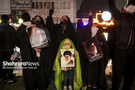 گزارش تصویری | تجمع مردم مشهد در سوگ رهبر انقلاب | بولوار هاشمیه