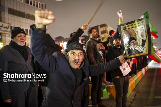 گزارش تصویری | تجمع مردم مشهد در سوگ رهبر انقلاب | بولوار هاشمیه
