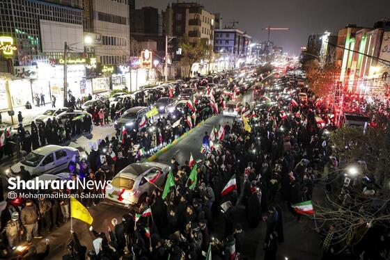 گزارش تصویری | تجمع مردم مشهد در سوگ رهبر انقلاب | بولوار هاشمیه