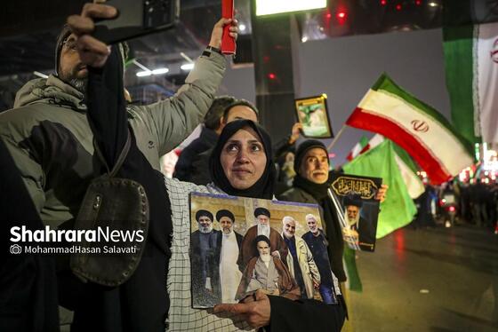 گزارش تصویری | تجمع مردم مشهد در سوگ رهبر انقلاب | بولوار هاشمیه