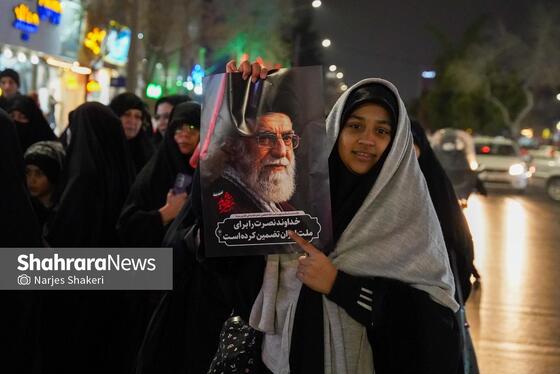 گزارش تصویری | تجمع مردم مشهد در سوگ رهبر انقلاب | بولوار هفت‌ تیر