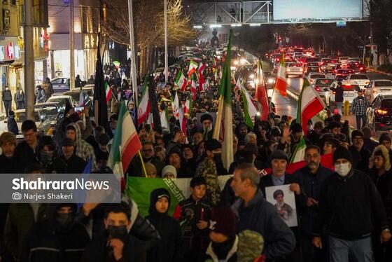 گزارش تصویری | تجمع مردم مشهد در سوگ رهبر انقلاب | بولوار هفت‌ تیر