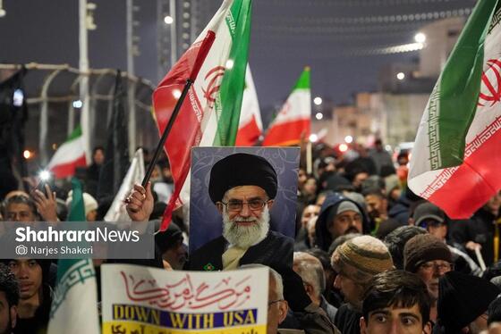 گزارش تصویری | تجمع مردم مشهد در سوگ رهبر انقلاب | بولوار هفت‌ تیر