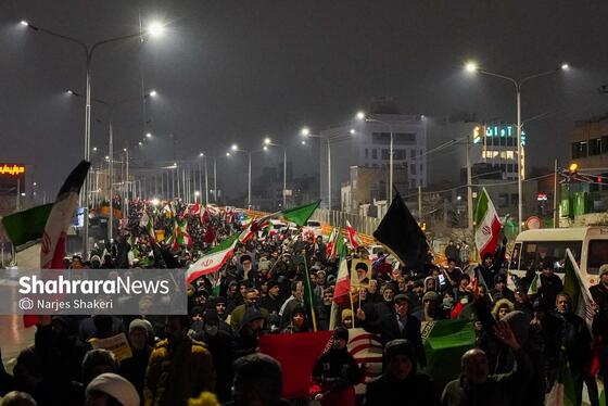 گزارش تصویری | تجمع مردم مشهد در سوگ رهبر انقلاب | بولوار هفت‌ تیر