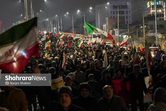 گزارش تصویری | تجمع مردم مشهد در سوگ رهبر انقلاب | بولوار هفت‌ تیر