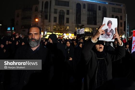 گزارش تصویری | تجمع مردم مشهد در سوگ رهبر انقلاب | بولوار هفت‌ تیر