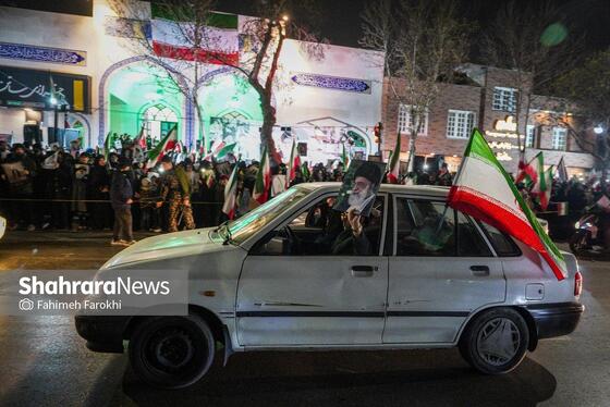 گزارش تصویری | تجمع مردم مشهد در سوگ رهبر انقلاب | بولوار احمد آباد
