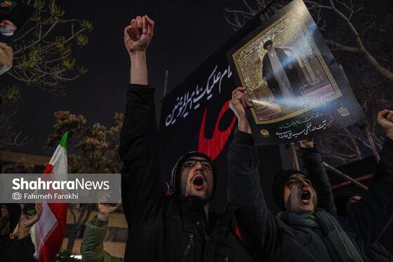 گزارش تصویری | تجمع مردم مشهد در سوگ رهبر انقلاب | بولوار احمد آباد