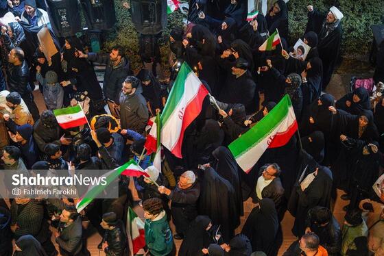 گزارش تصویری | تجمع مردم مشهد در سوگ رهبر انقلاب | بولوار احمد آباد