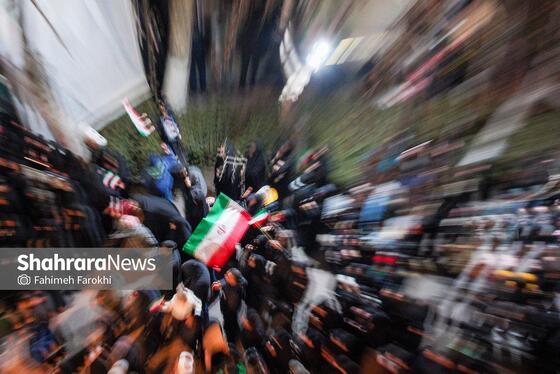 گزارش تصویری | تجمع مردم مشهد در سوگ رهبر انقلاب | بولوار احمد آباد