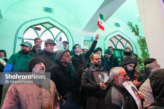 گزارش تصویری | تجمع مردم مشهد در سوگ رهبر انقلاب | بولوار احمد آباد