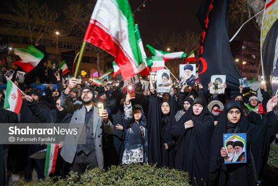 گزارش تصویری | تجمع مردم مشهد در سوگ رهبر انقلاب | بولوار احمد آباد