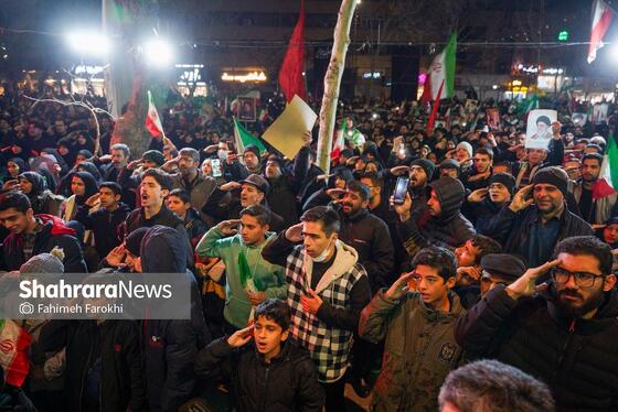 گزارش تصویری | تجمع مردم مشهد در سوگ رهبر انقلاب | بولوار احمد آباد