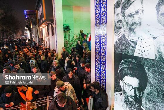 گزارش تصویری | تجمع مردم مشهد در سوگ رهبر انقلاب | بولوار احمد آباد