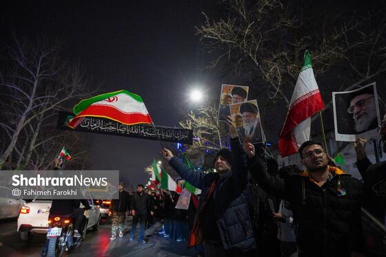 گزارش تصویری | تجمع مردم مشهد در سوگ رهبر انقلاب | بولوار احمد آباد