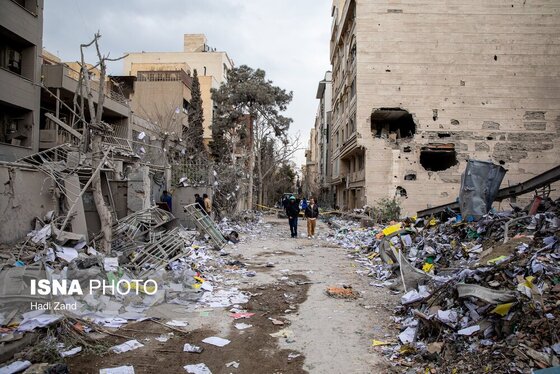 گزارش تصویری | خسارات ناشی از تجاوز هوایی آمریکا و رژیم صهیونیستی به ایران - تهران (۱۱ اسفند ۱۴۰۴)