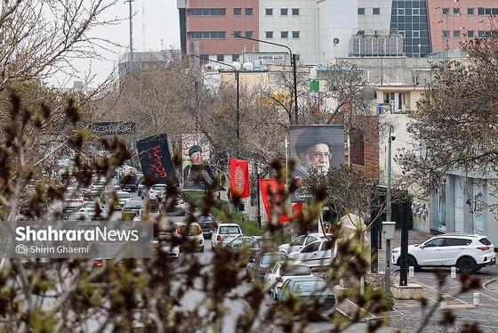 گزارش تصویری | شهر در سوگ رهبر شهید