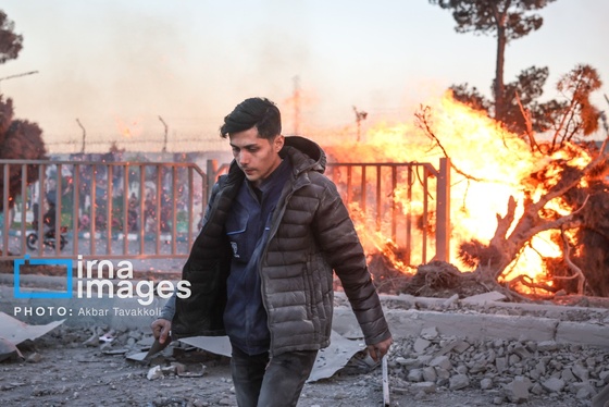 محله فکوری تهران بعد از حملات هوایی دشمن (۱۲ اسفند ۱۴۰۴)