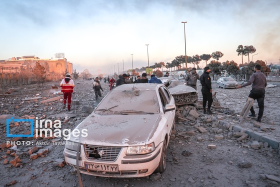 محله فکوری تهران بعد از حملات هوایی دشمن (۱۲ اسفند ۱۴۰۴)